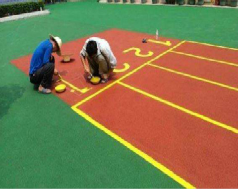 六合幼兒園塑膠跑道材料